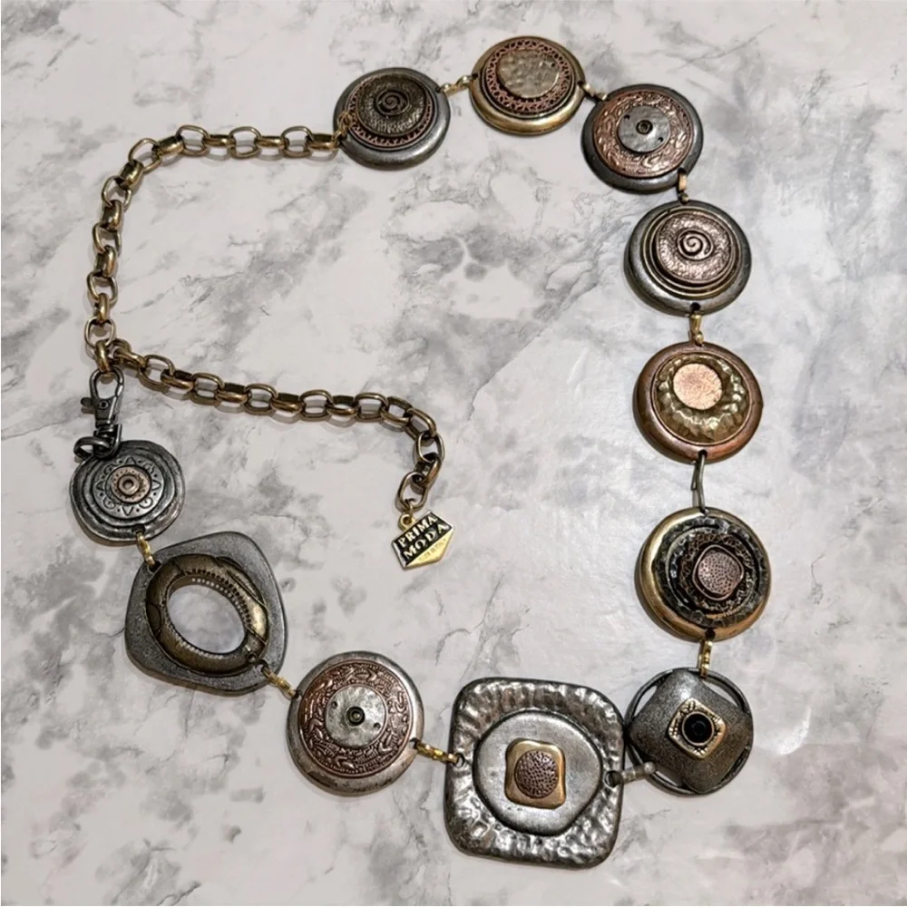 Mixed Metal Belt made in Italy! - Picture 3 of 8